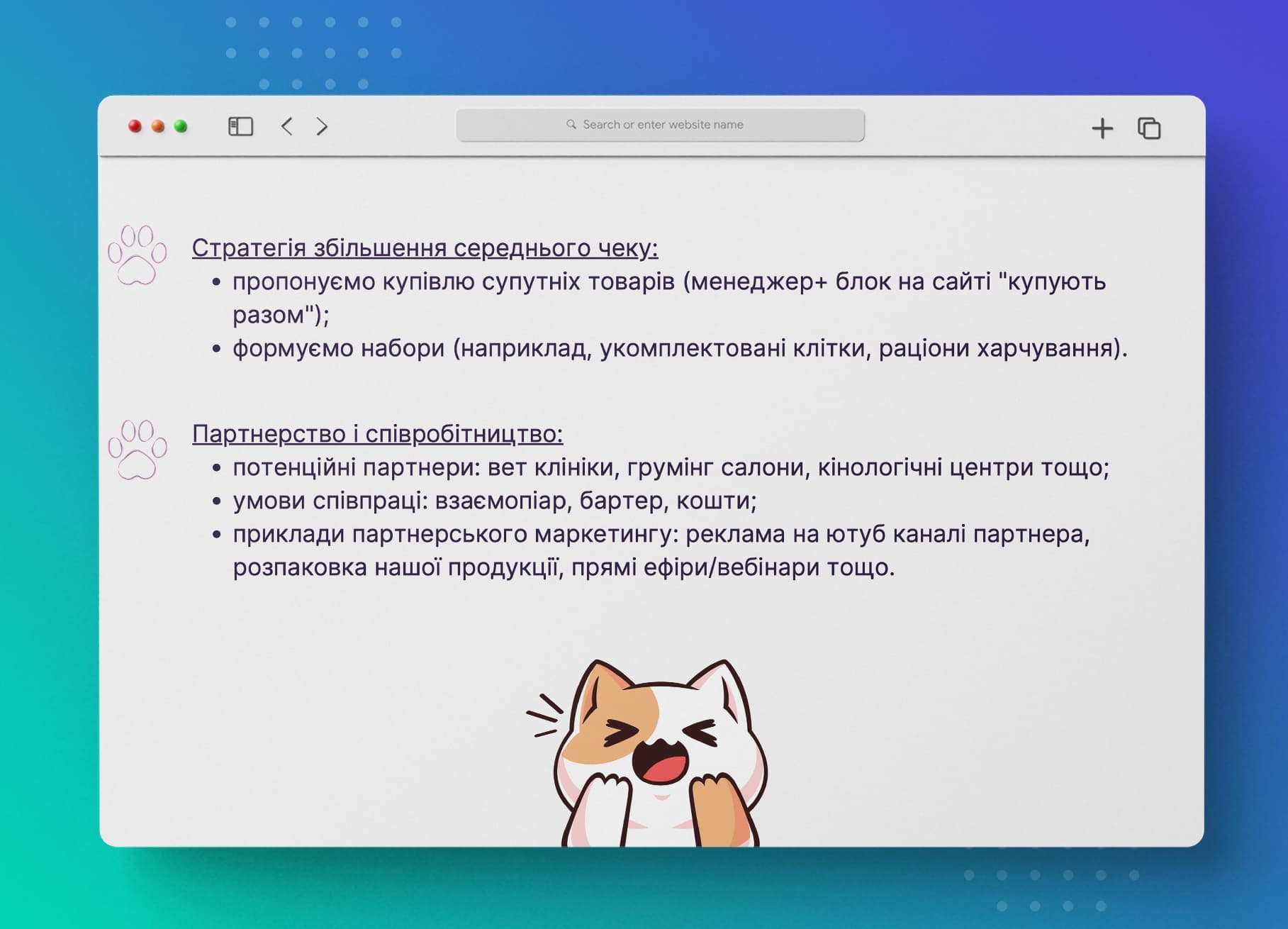 Диджитал стратегия для интернет магазина ZooLapka |DAN IT Education